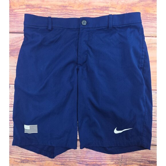Nike Mens Dri-Fit Navy Blue Golf Shorts Size 36 - Picture 1 of 8